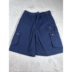 Polo by Ralph Lauren Youth Navy Blue Cargo Chino Shorts Size (14)